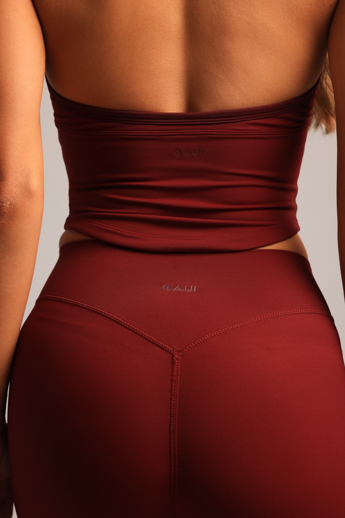 Align Halter Top - Cabernet/Mulberry