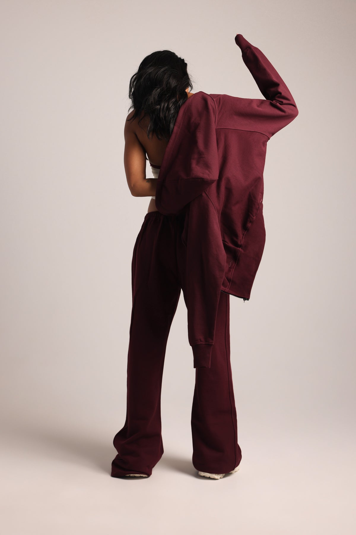 Base Raglan Zip-Up - Mulberry