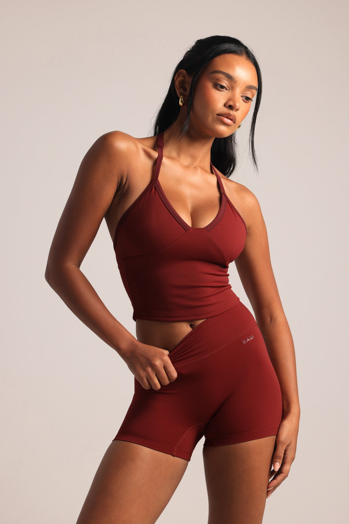 Form 4" Invisible Scrunch Shorts - Cabernet