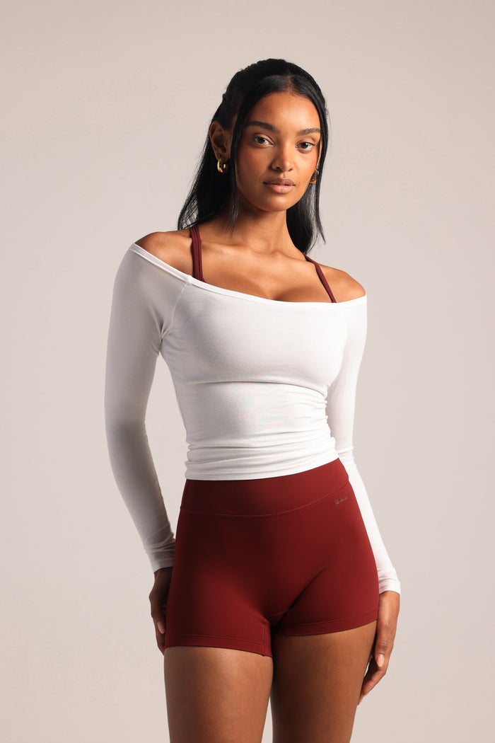 Dynamic Raglan Long Sleeve - Snow White