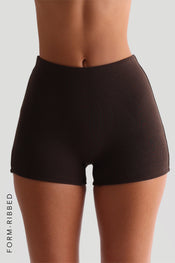 FORM-RIBBED 3" SHORTS - Terra