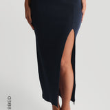Slit Maxi Skirt - Navy