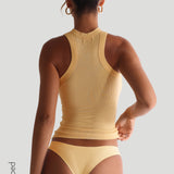 The Dual Frame Tank Top - Mango Creme