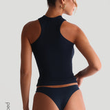 The Dual Frame Tank Top - Navy