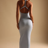 Split-Back Maxi Dress - Celeste