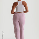 Strukturierte weite Sweatpants – Lavendel