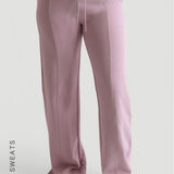 Strukturierte weite Sweatpants – Lavendel