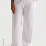 Relaxed Cotton Pants - White
