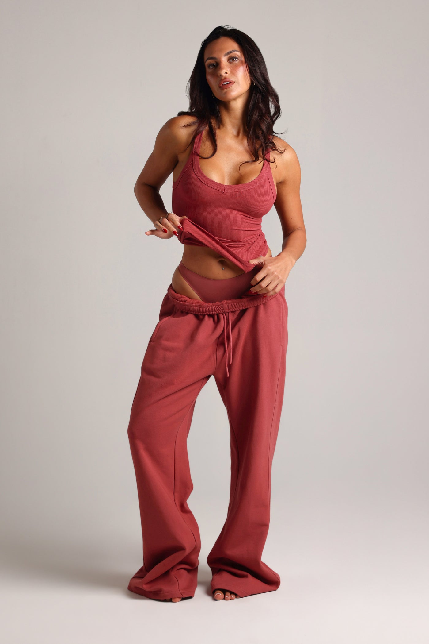 Rounded Plunge Tank - Berry Glaze