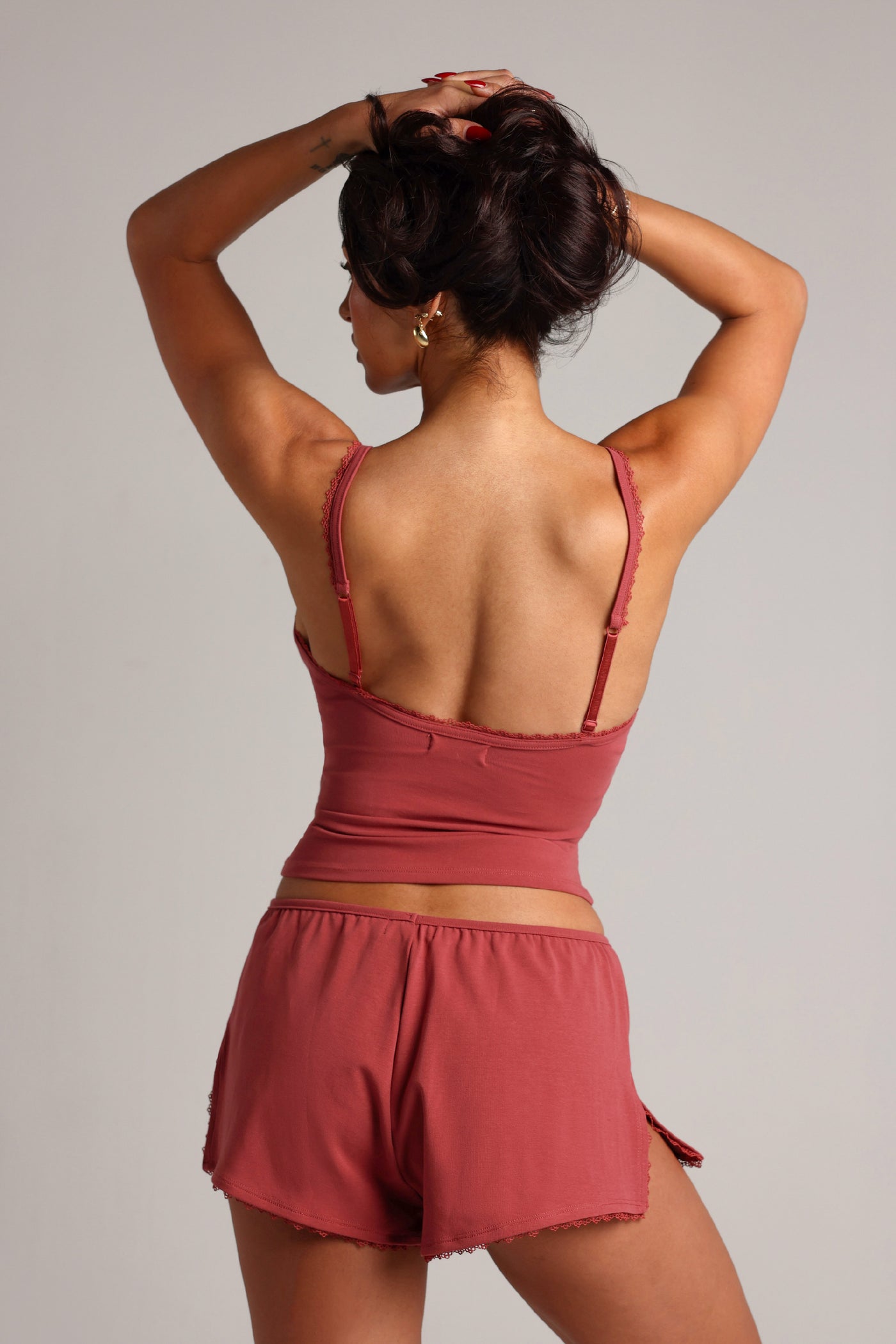 Relaxed Shorts - Berry Glaze