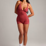 Lace Demi Romper - Berry Glaze