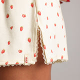 Relaxed Shorts - Strawberries & Cream