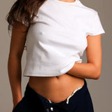 Relaxed Baby Tee - White