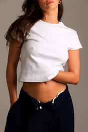 Relaxed Baby Tee - White