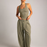 T-Shape Tank Top - Pistachio