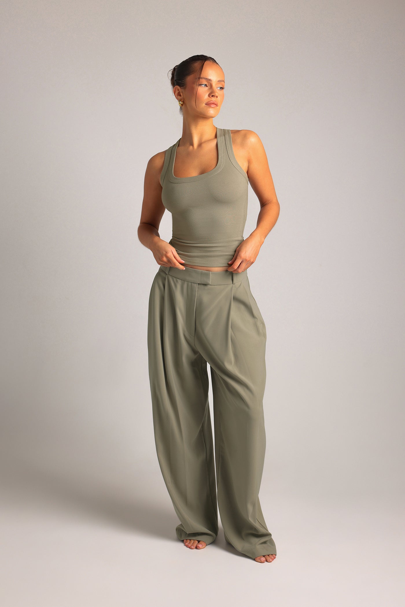 T-Shape Tank Top - Pistachio