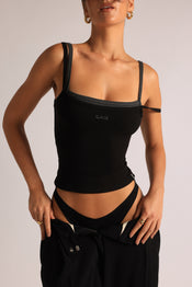 TwoTone Gaui Cami - Black/Stone Gray