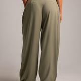 The Ivy Wide-Leg Trousers - Pistachio