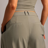 The Ivy Wide-Leg Trousers - Pistachio