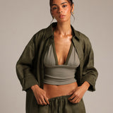 Heritage Linen Button-Down - Palm