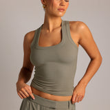 T-Shape Tank Top - Pistachio