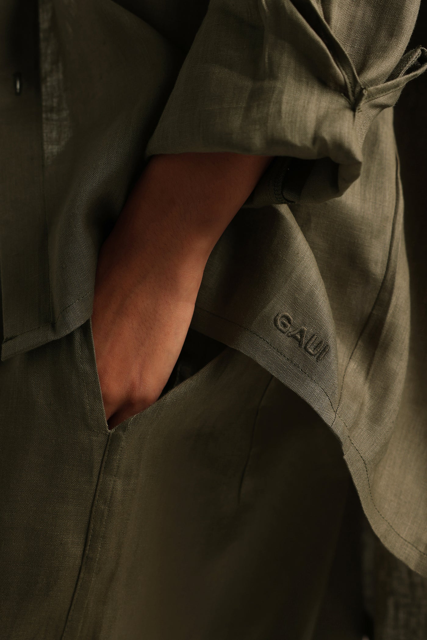 Heritage Linen Button-Down - Palm