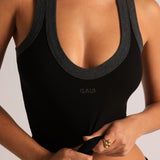 TwoTone Gaui T-Shape Tank -  Black/Stone Gray