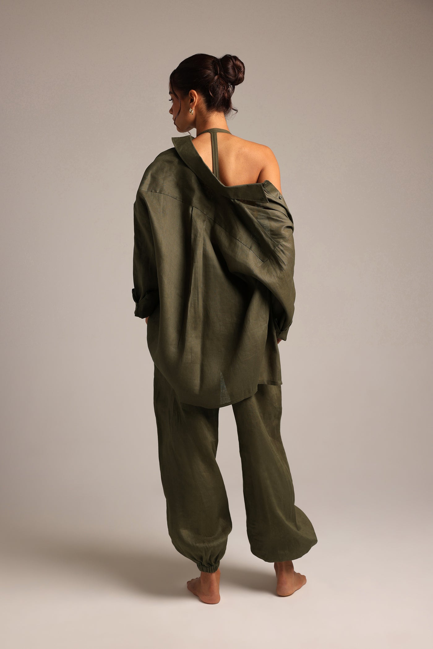 Heritage Linen Button-Down - Palm