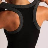 TwoTone Gaui T-Shape Tank -  Black/Stone Gray