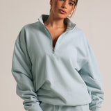Quarter Zip Sweatshirt - Icewater