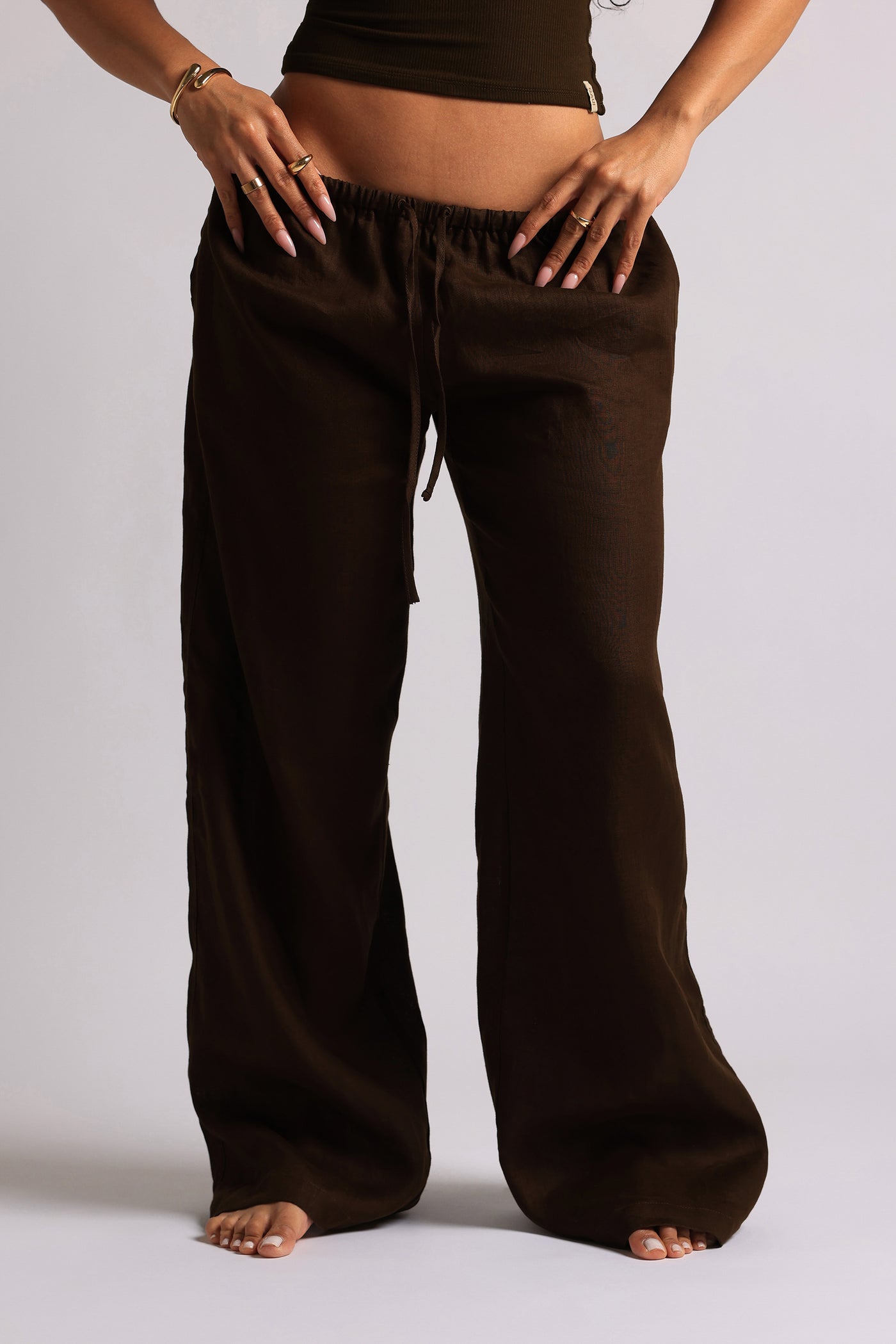 Heritage Linen Pants - Cocoa