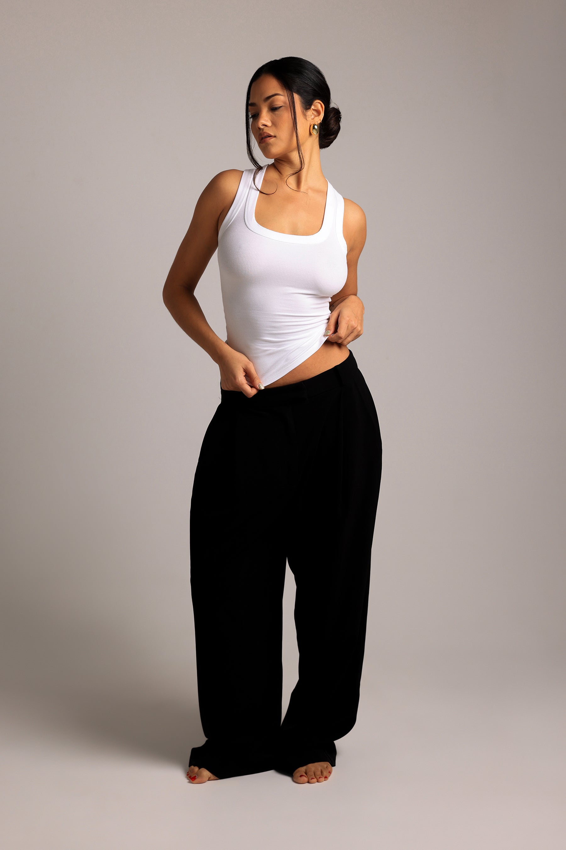 The Ivy Wide-Leg Trousers - Black – Gaui