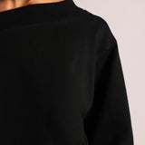 Drop Shoulder Sweatshirt - Black