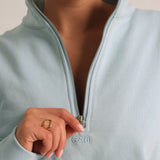 Quarter Zip Sweatshirt - Icewater