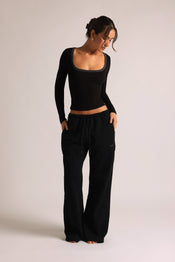 TwoTone Reframe Long Sleeve Top - Black