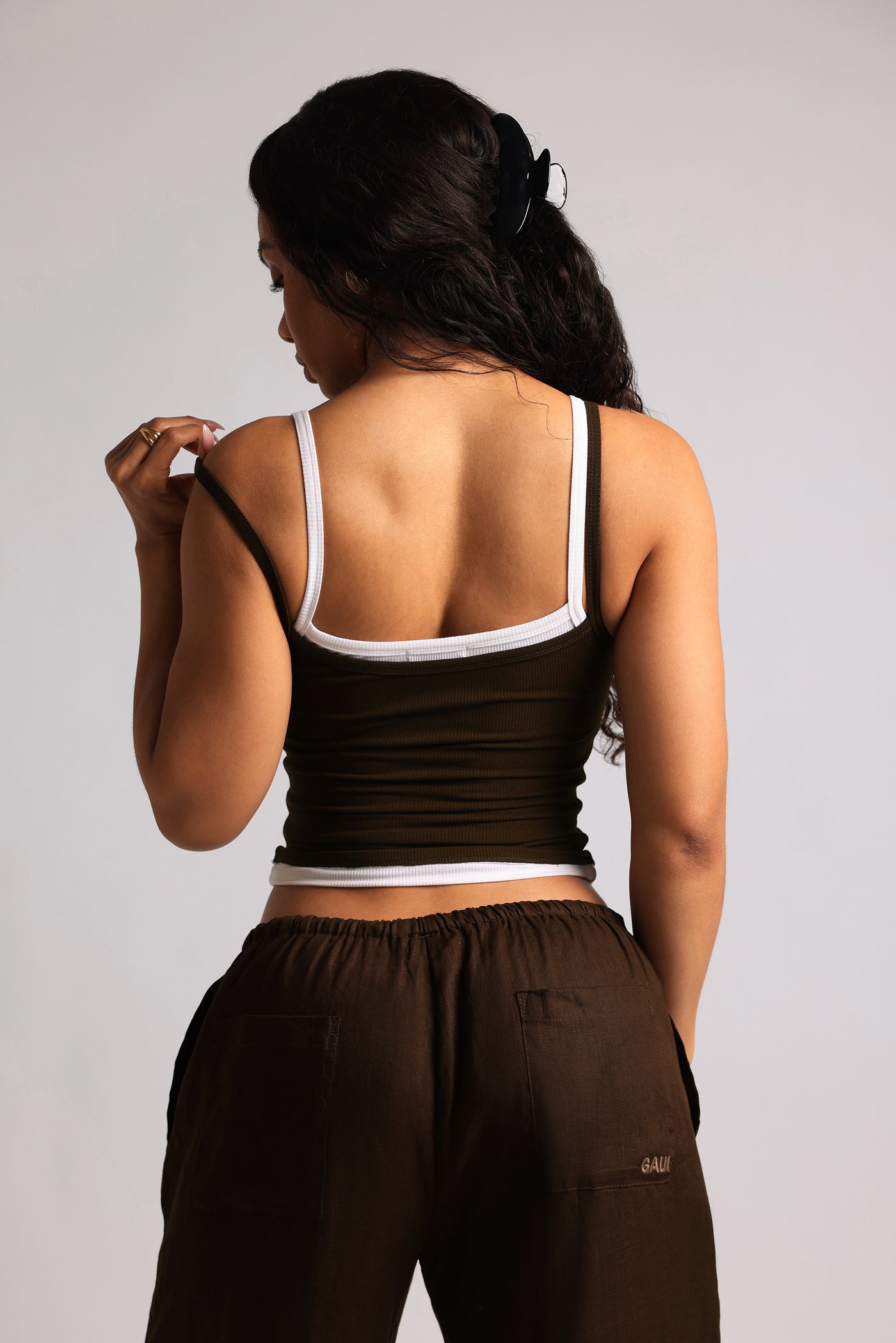 TwoTone Gaui Cami – Kakao/Weiß