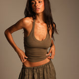 V-Neck Halter Top - Palm