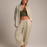 Heritage Linen Button-Down - Sand