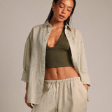 Heritage Linen Button-Down - Sand