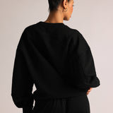 Crewneck Oversized Sweatshirt - Black