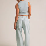 Quarter Zip Tank - Icewater