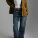 The Meridian Blazer - Olive Oil