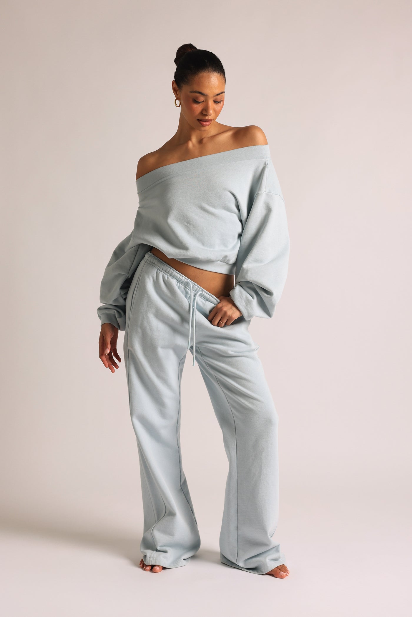 Drop Shoulder Sweatshirt - Icewater