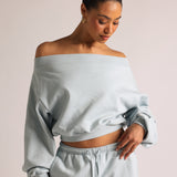 Drop Shoulder Sweatshirt - Icewater