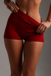 CLASSIC MICRO-RIBBED BOXER - Cranberry