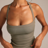 Cross-Back Tank - Pistachio