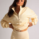 Quarter Zip Sweatshirt - Honeybutter