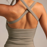 Cross-Back Tank - Pistachio