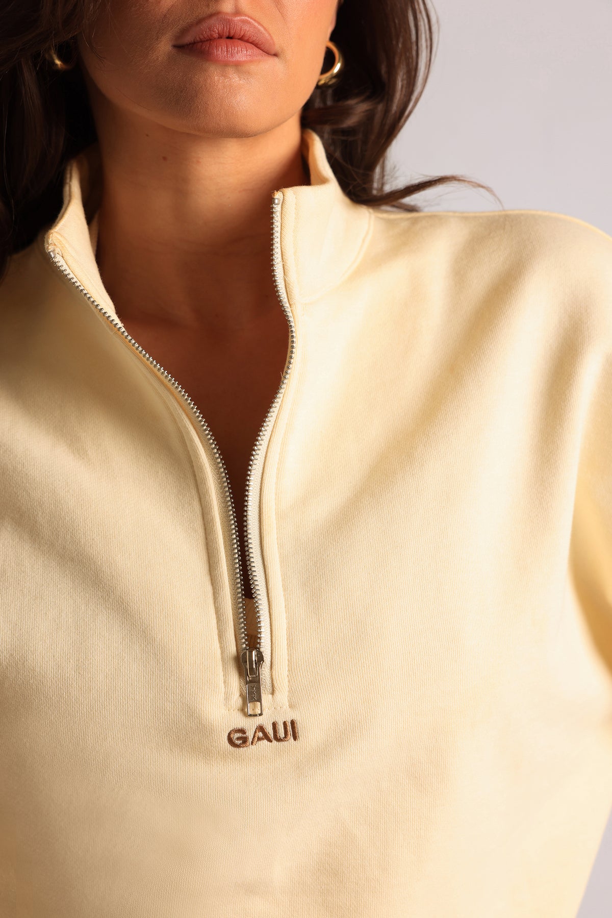 Quarter Zip Sweatshirt - Honeybutter