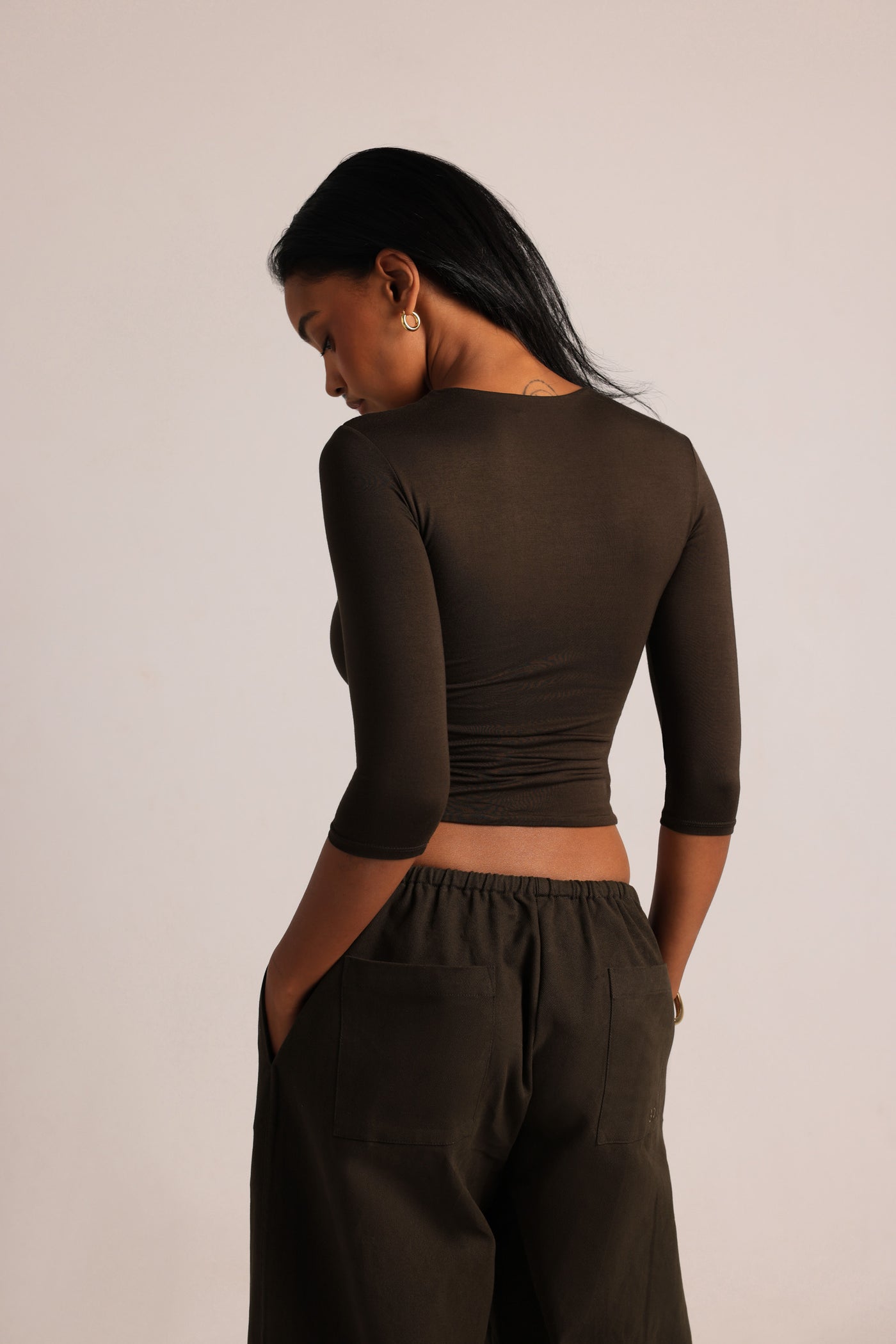 Everyday Quarter Sleeve - Tobacco